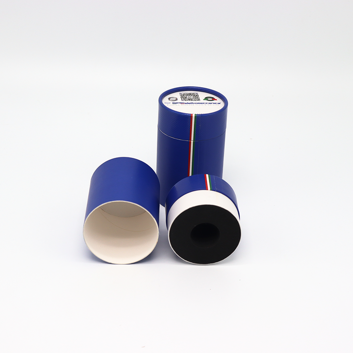 Boîte de cylindre en carton cosmétique biodégradable de luxe personnalisé disparaissant l'impression manipulant l'emballage de tube de papier pour la bouteille de parfum