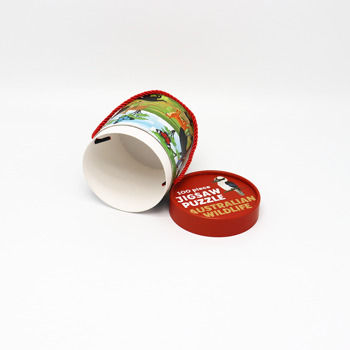 Emballage cadeau et artisanal personnalisé, boîte cylindrique en carton, emballage en Tube de papier pour jouets d'enfants, Puzzle
