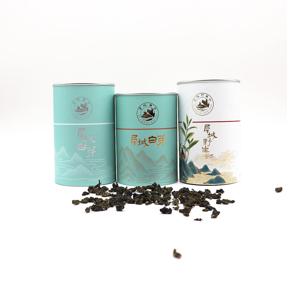 Boîte biodégradable vide de couleur personnalisée, conception gratuite, Tube en papier Kraft pour aliments, thé, cylindre cadeau, emballage en papier rond, vente en gros