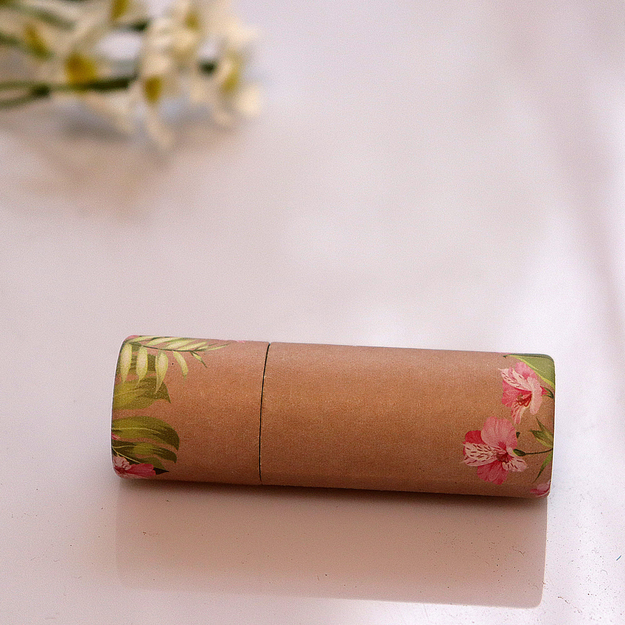 Tube de baume à lèvres en papier torsadé, carton Kraft blanc noir brun recyclé, Tube de papier déodorant Push Up pour baume à lèvres