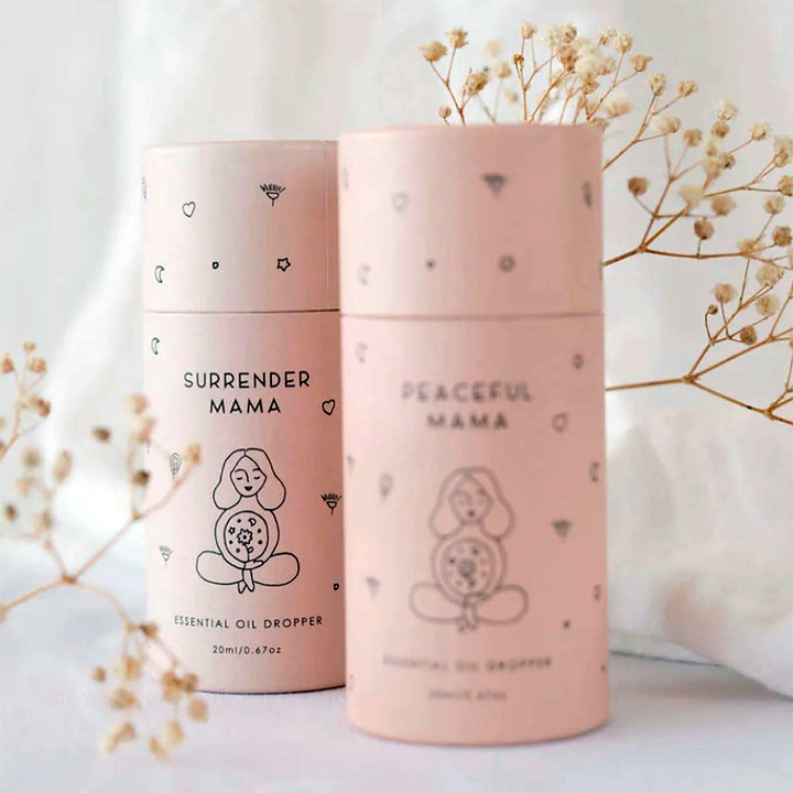 Tube de papier biodégradable de haute qualité, cylindre rond, emballage personnalisé, Tube d'emballage pour bougies et huiles essentielles