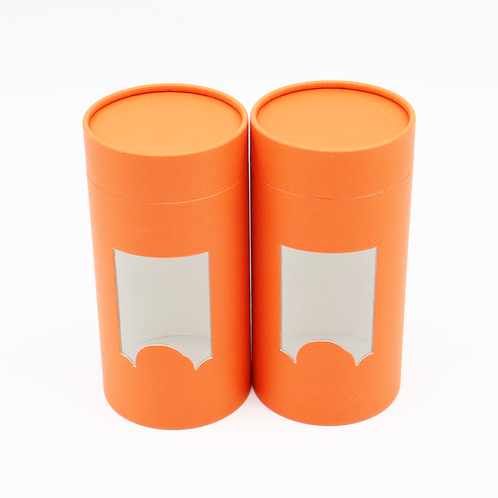 Tube de papier de boîte de cylindre de carton d'emballage de vêtements fait sur commande qui respecte l'environnement avec la fenêtre pour la serviette de chaussettes de sous-vêtements de T-Shirts