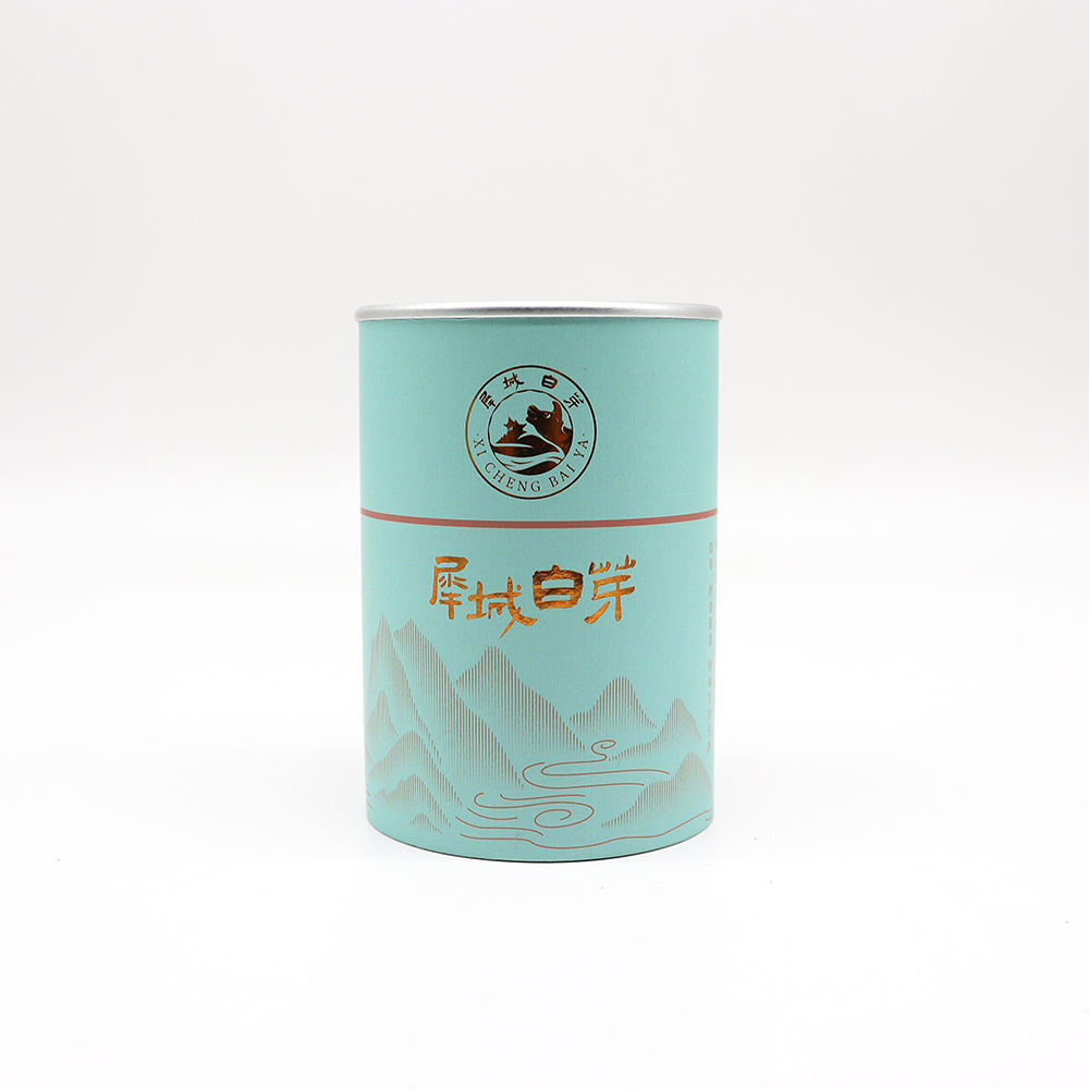 Le thé circulaire d'emballage écologique a imprimé des boîtes de tube de logo a adapté la boîte-cadeau adaptée aux besoins du client de cylindre de papier de conception