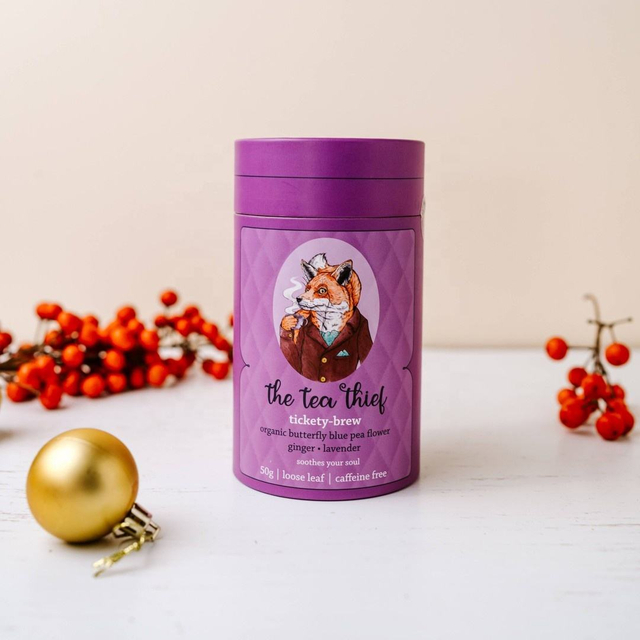 Hallpack Design 100% tube d'emballage personnalisé biodégradable sans plastique pour le thé boîte de tube ronde écologique pour le café et la nourriture