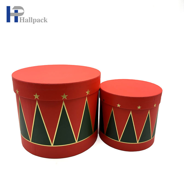 Cylindre d'impression personnalisé, emballage en carton de Style de noël, coffret cadeau, boîte à jouets, emballage en papier, Tube