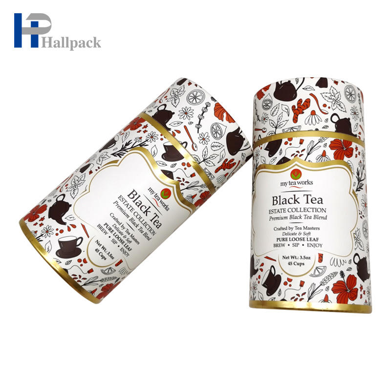 Tube rond en carton Kraft gaufré avec impression de disparition pour l'emballage de tissus artisanaux et cosmétiques