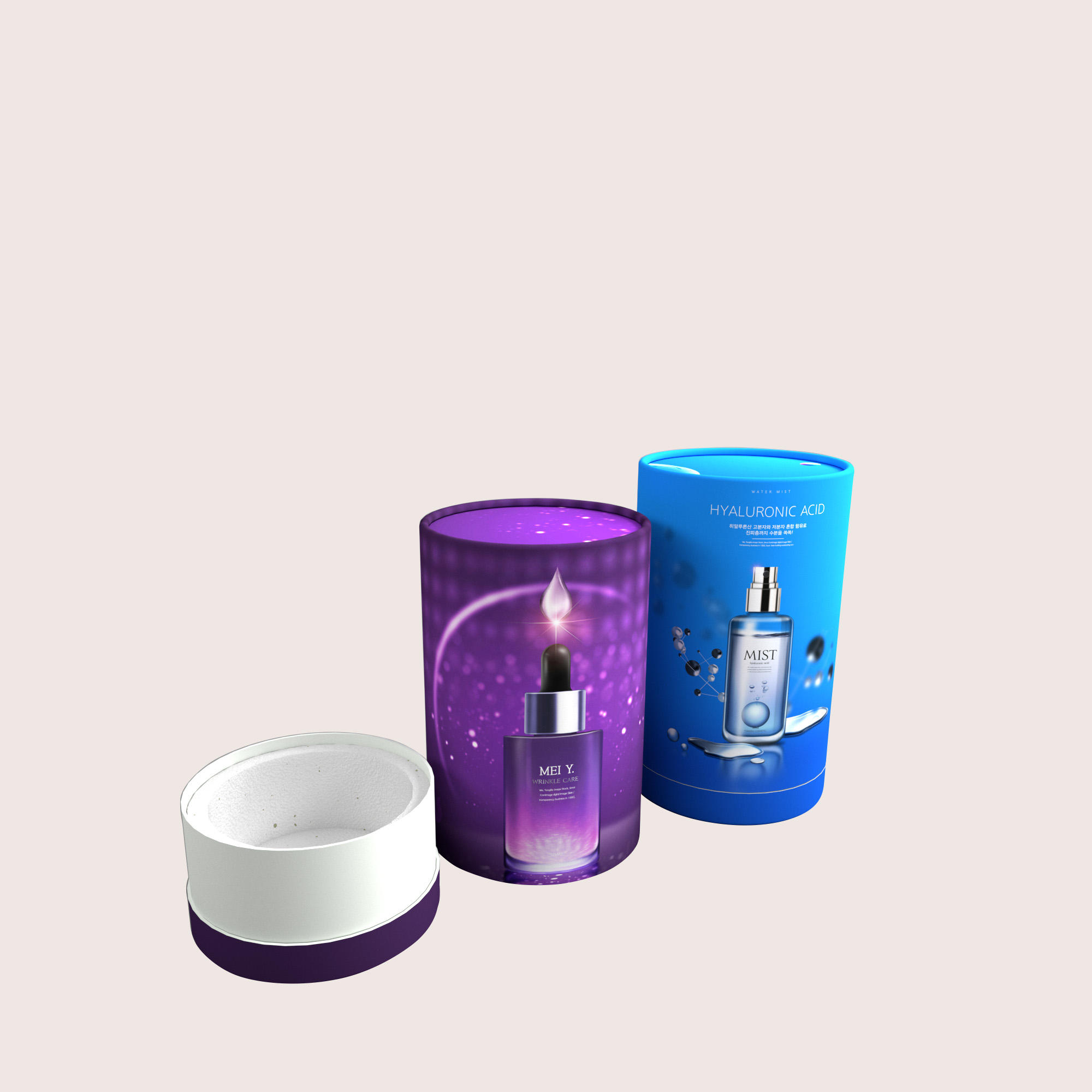 Boîte de papier Kraft écologique de haute qualité, Tube d'emballage de cosmétiques, Tube d'expédition d'expédition, Tube de papier alimentaire