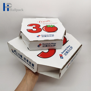Boîte de papier d'emballage de qualité alimentaire imprimée par conception personnalisée de boîte à pizza