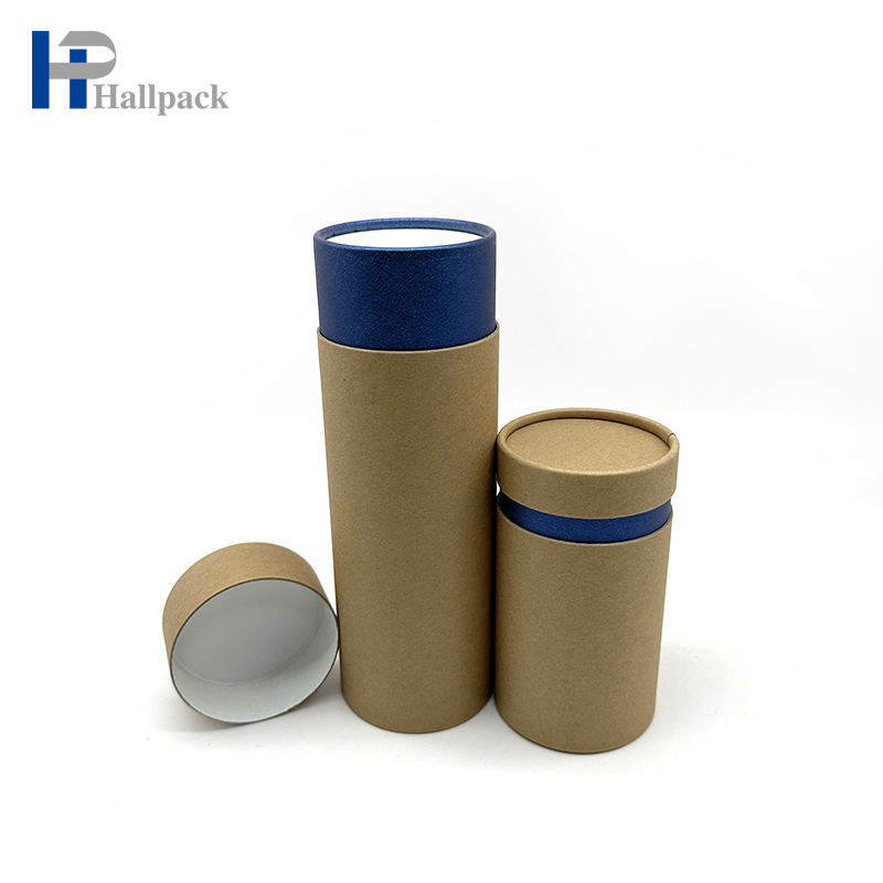 Tube de papier de cercueil cinéraire de conception exposée par taille biodégradable de tube de papier de carton