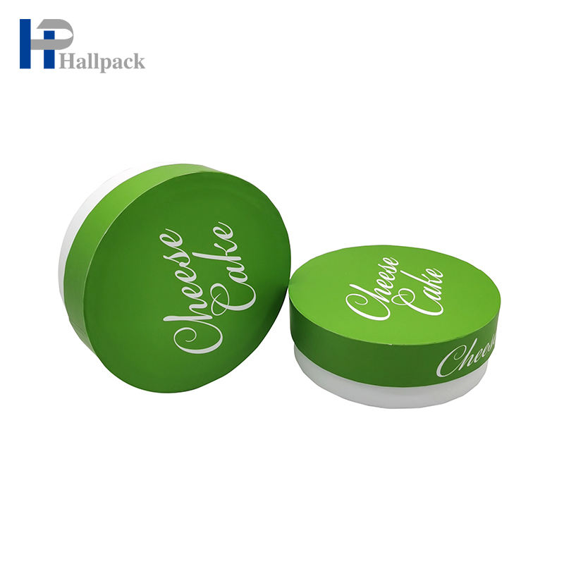 Emballage plat biodégradable fait sur commande de tube de papier de cylindre de gâteau de catégorie comestible