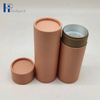 Les tubes d'emballage en papier kraft ronds créatifs imprimés avec Sifer personnalisent le cylindre de papier rose poudré