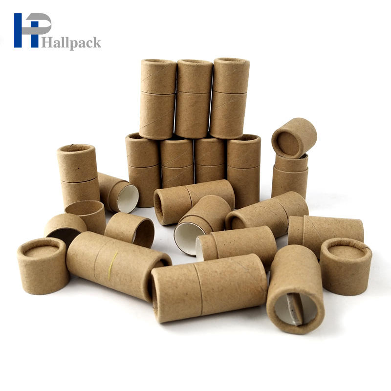Tube de papier vide en carton, Tube de rouge à lèvres en papier pour baume à lèvres de Style Push Up