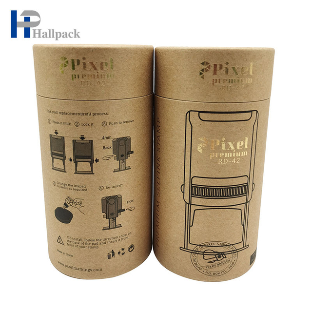 Emballage écologique de tubes de papier d'emballage de joint fait sur commande de cylindre pour les produits ménagers