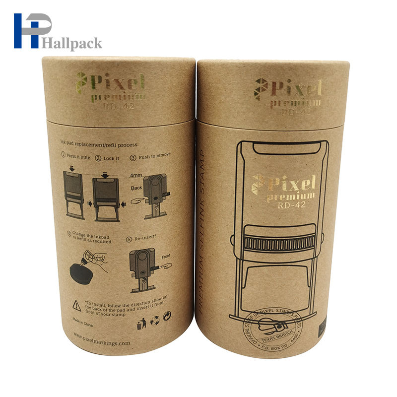 Emballage écologique de tubes de papier d'emballage de joint fait sur commande de cylindre pour les produits ménagers