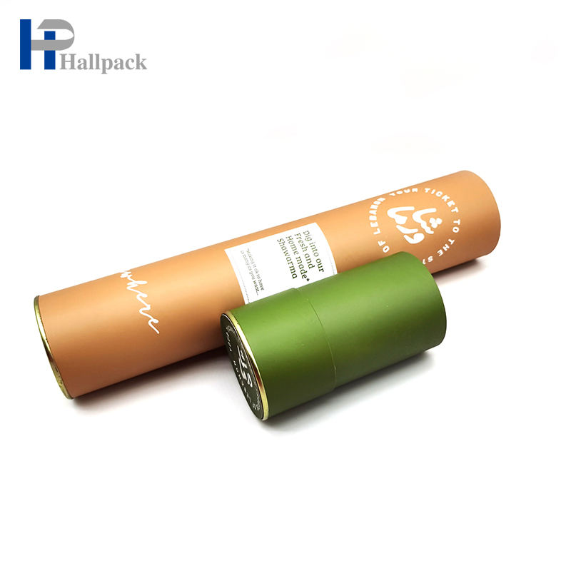 Tube de papier en carton biodégradable d'emballage de boîte ronde de haute qualité