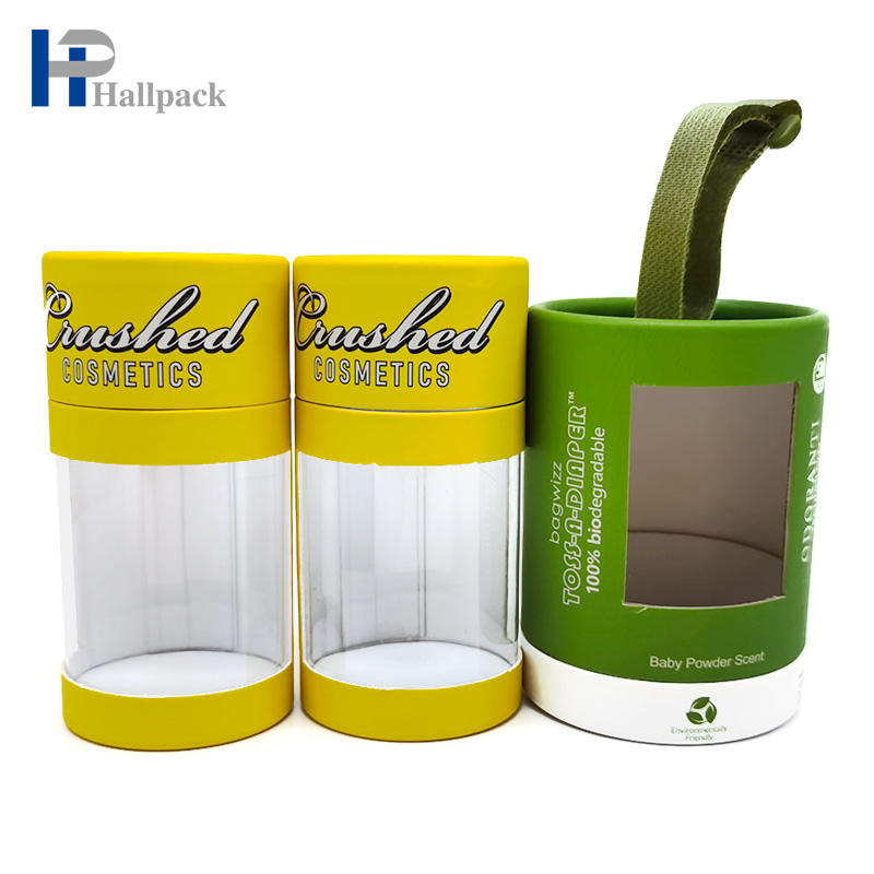 Vieux tube de papier déodorant d'épice de tissu de cylindre avec la fenêtre de PVC