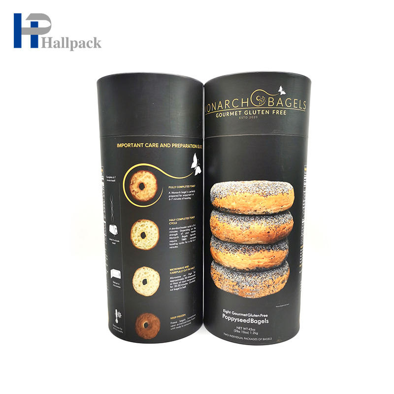 Tube de papier noir en papier kraft avec logo de taille personnalisable, emballage en vrac, offre spéciale