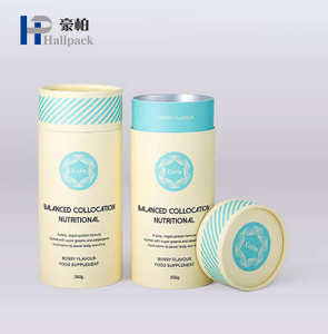 Conteneur de cylindre de carton de catégorie comestible d'emballage de tube de papier pour l'emballage de boîte ronde de thé