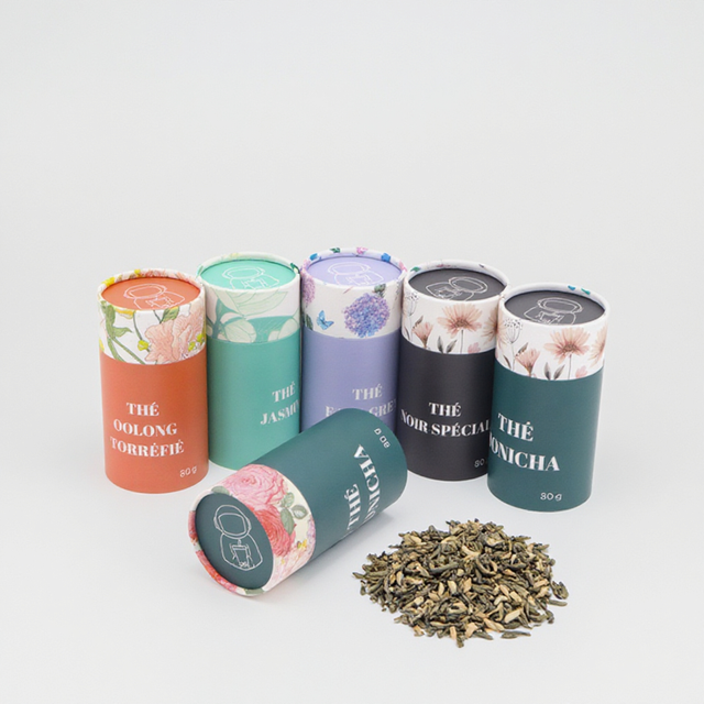 Emballage de tube en papier pour la conception de carton de qualité des aliments en vrac