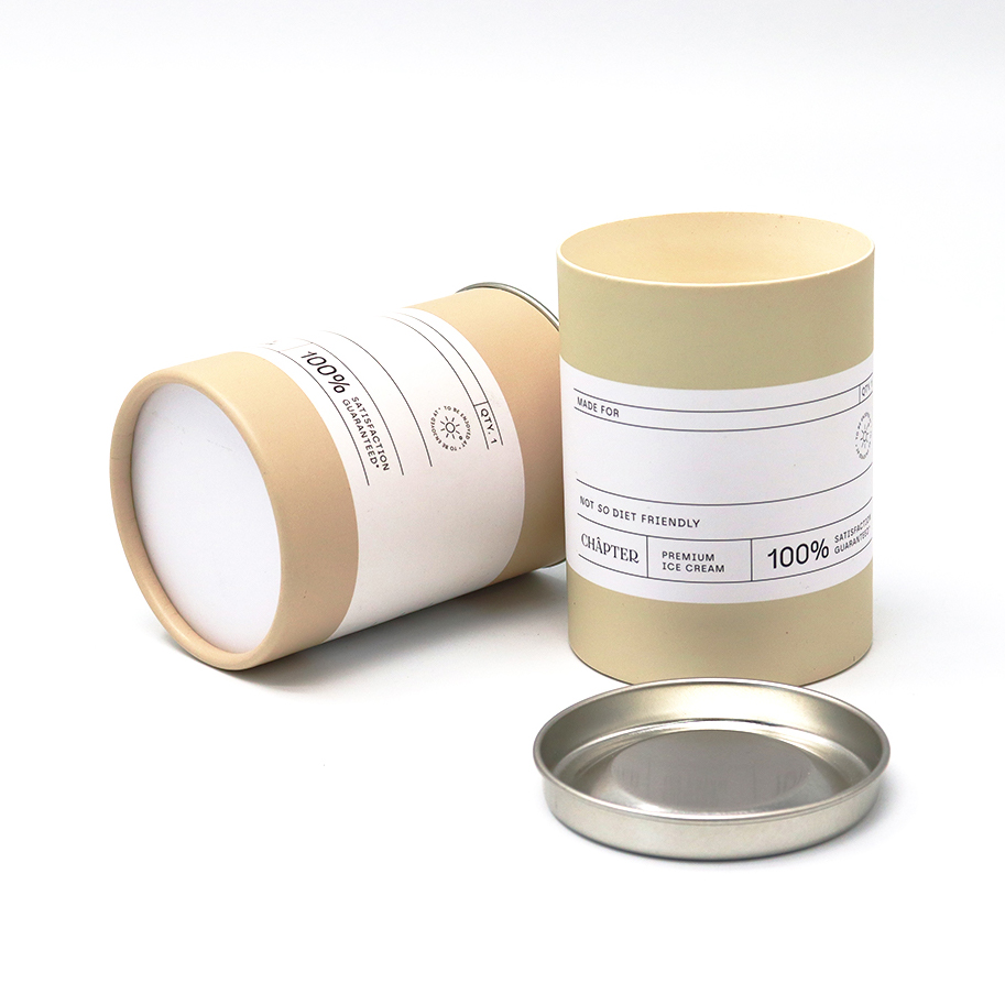 Tubes à thé d'artisanat personnalisés biodégradables Papier emballage de qualité alimentaire