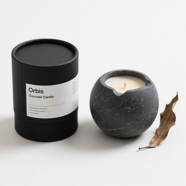 Emballage cosmétique du papier cylindre de conception personnalisé recyclable pour les boîtes de bougie