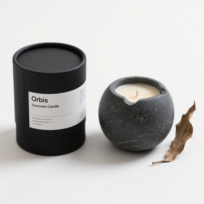 Biodégradable Custom Paper Paper Cylinder Cosmetic Emballage pour les boîtes de bougie