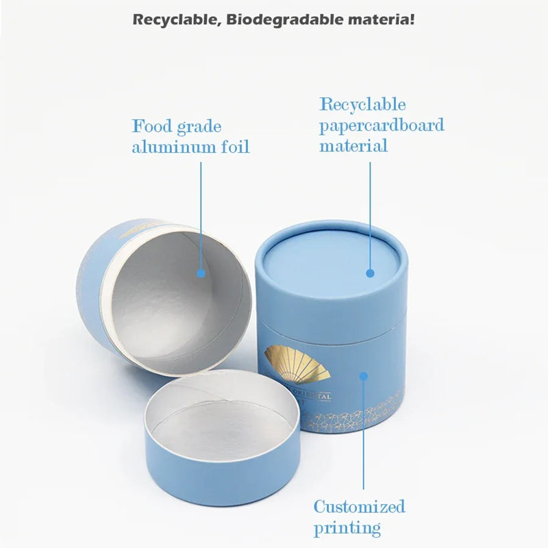 Papier de conception personnalisé biodégradable Composite papier d'emballage avec couvercles