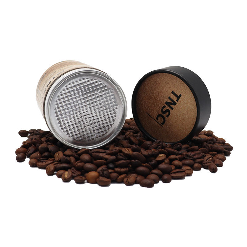 Matière recyclable Kraft Tea Tube Emballage Round Boîte pour le thé
