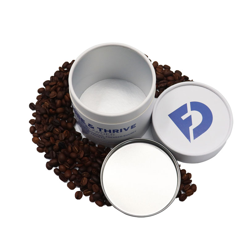 Emballage de tube de qualité alimentaire de conception personnalisée qui respecte l'environnement pour les grains de café
