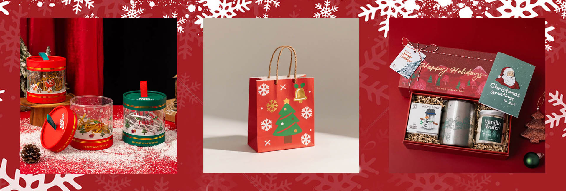 emballage cadeau de Noël