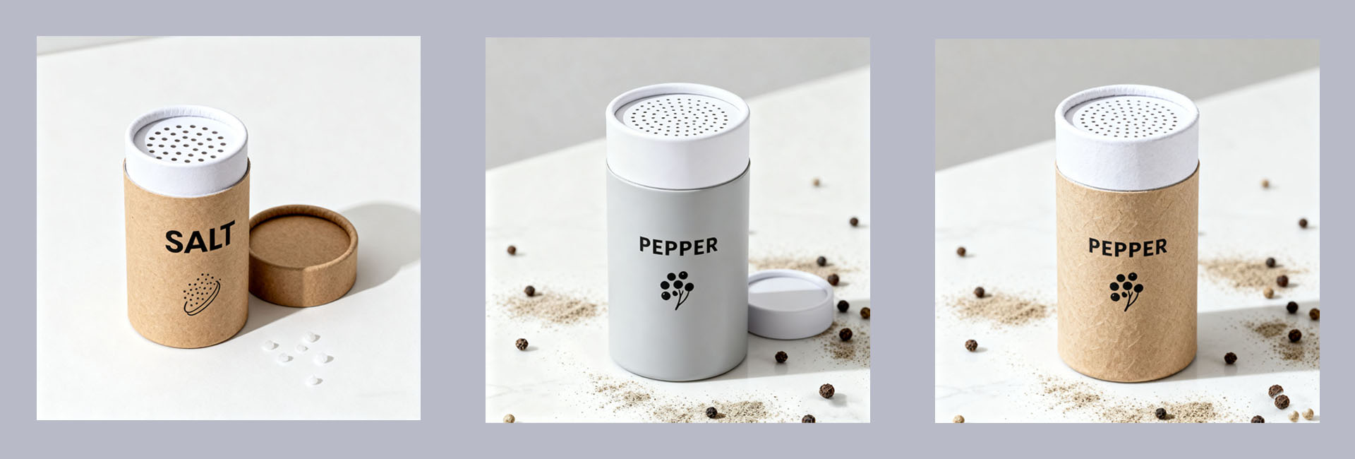 tube en papier d'emballage en poudre