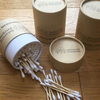 Paquet cosmétique fait sur commande biodégradable de boîte de tube rond emballé par carton cosmétique pour les cotons-tiges en bambou