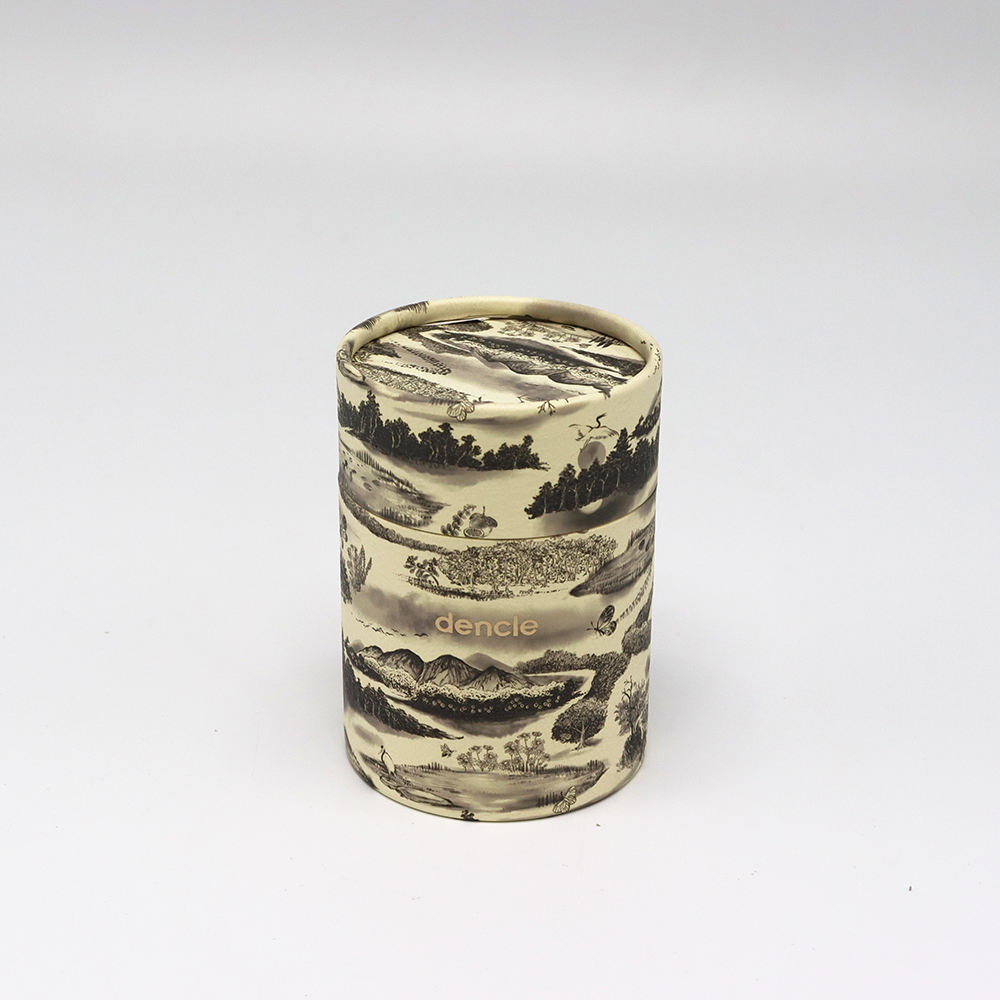 Boîte de tube de papier d'emballage de cylindre de papier écologique sur mesure pour le thé/herbes/café/collations/emballage alimentaire
