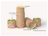 Mini tube en papier pour baume à lèvres torsadé, récipient déodorant de 3.5g, résistant à l'huile