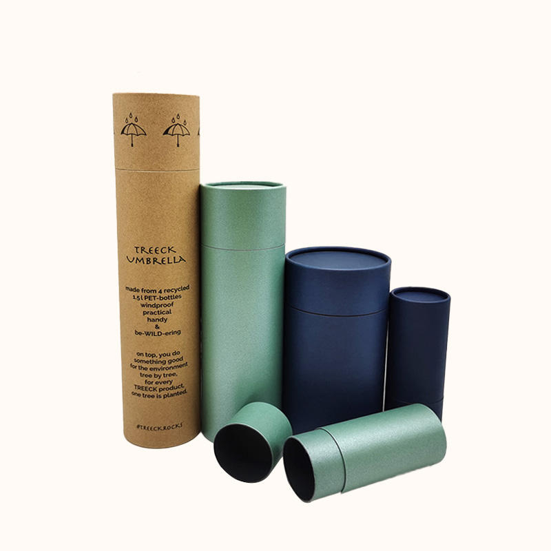 L'emballage fait sur commande réutilisé par 100% de T-shirt chaussettes empaquetent l'emballage de tubes de papier de carton d'emballage