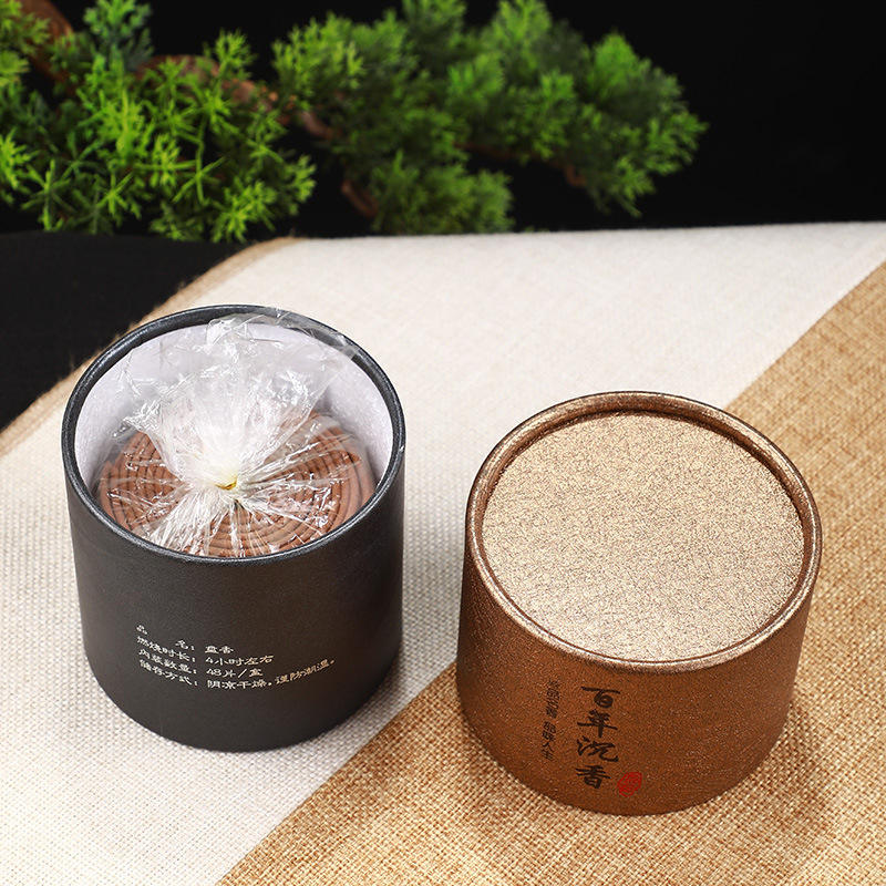 Boîte à thé adaptée aux besoins du client de tube de papier de boîtes de thé de carton de papier d'aluminium de cylindre pour l'emballage alimentaire