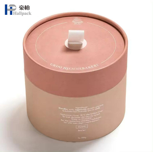 Échantillon gratuit nouveau matériel rose bonbons soins de la peau cylindre cosmétique boîte d'emballage ronde conteneur carton Prink cosmétique tube de papier