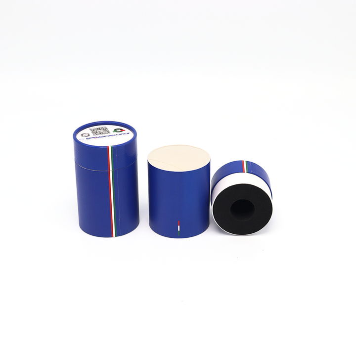 Boîte de cylindre en carton cosmétique biodégradable de luxe personnalisé disparaissant l'impression manipulant l'emballage de tube de papier pour la bouteille de parfum