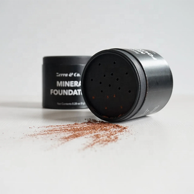 Conteneur en papier cosmétique 100% recyclé, poudre à sourcils, Blush, Tube d'alimentation, Tube en papier pour poudre libre
