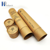 Adaptez aux besoins du client le tube décoratif de carton de tube de carton de papier kraft de joint d'emballage biodégradable