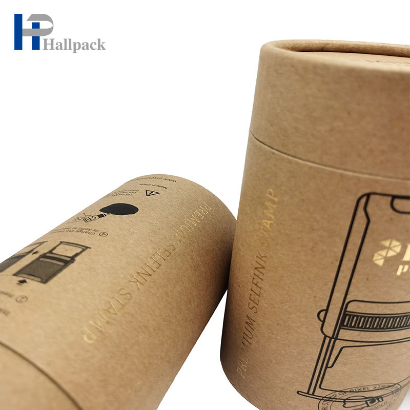Adaptez aux besoins du client le tube décoratif de carton de tube de carton de papier kraft de joint d'emballage biodégradable
