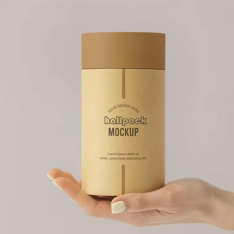 Capsules de collagène de supplément alimentaire écologique recyclable, emballage de poudre vide, Tube en papier d'emballage Kraft pour Capsules