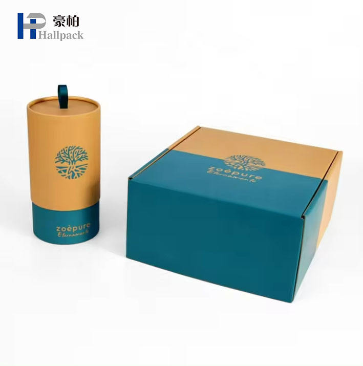 Logo personnalisé 2 pièces papier carton rigide stockage de bougies coffret cadeau petit Tube boîte bougie papier emballage pour bougies
