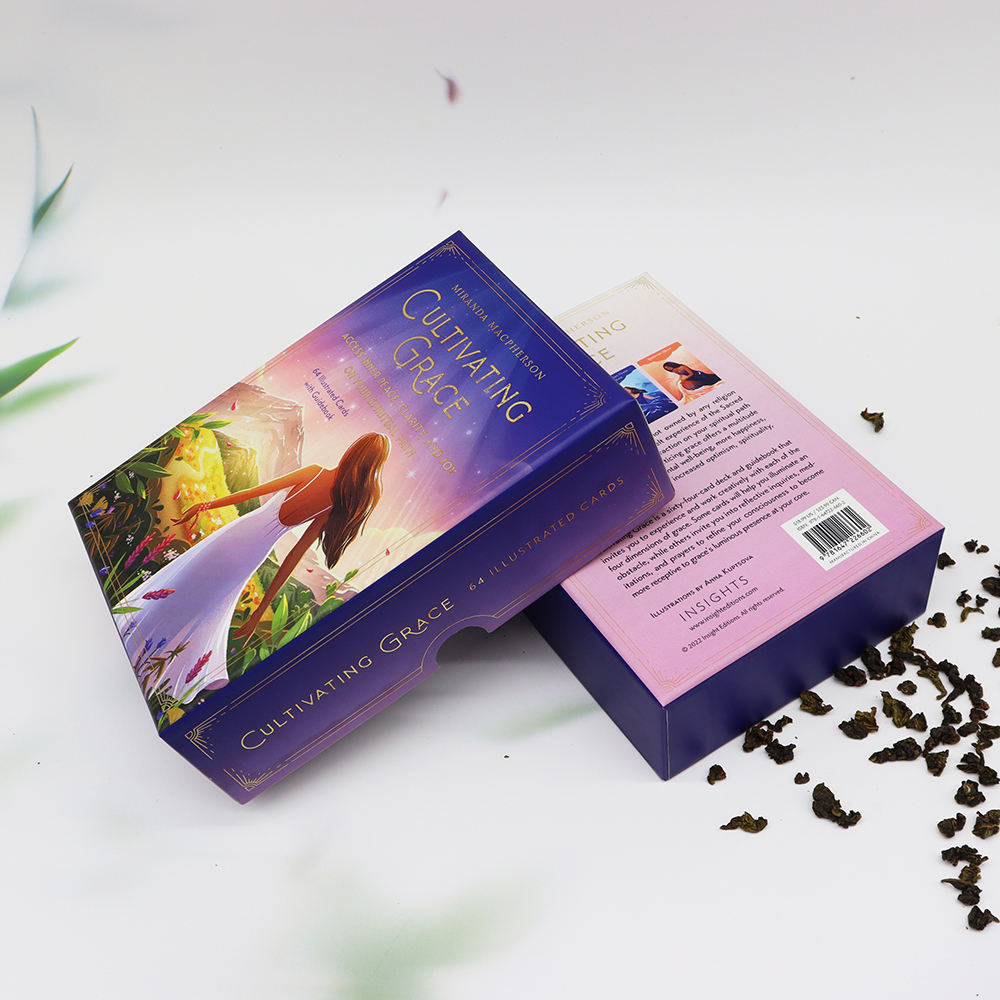 Emballage de boîte-cadeau de macaron de biscuit de pépite de chocolat de couverture de carton écologique en gros d'usine de la Chine