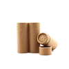 Tube en carton rond en papier alimentaire écologique sur mesure, conteneur de poudre libre, tamis, boîte à épices Kraft, Tube en papier Shaker supérieur