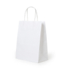 270*210*110mm blanc/marron usine RTS papier Kraft Recyclable poignée de transport sac poignées torsadées papier noir biodégradable Stock