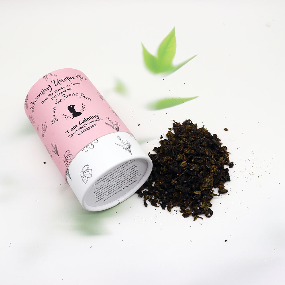 Impression personnalisée de haute qualité papier alimentaire biodégradable en carton sacs de boîte de thé de qualité supérieure paquet de boîte de tube pour le paquet de thé en vrac