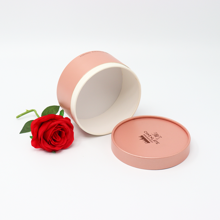 Emballage fait sur commande écologique de tube de boîte de cylindre de carton d'emballage de catégorie comestible pour le chocolat de biscuit de gâteau de pain