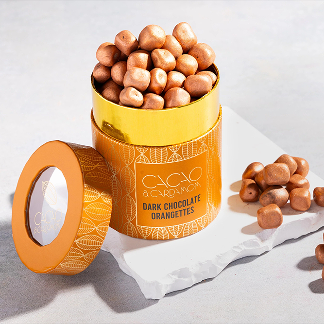 Emballage de tube biodégradable de prix usine Hallpack pour le café Emballage de tube de papier personnalisé écologique pour les biscuits au chocolat