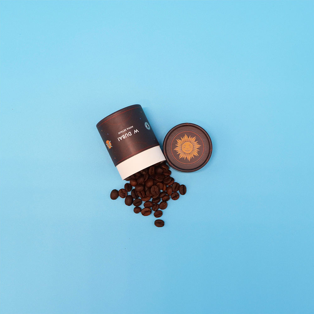 Emballage de Tube de papier de thé de Logo d'impression personnalisé récipient de cylindre de carton de catégorie comestible pour l'emballage de boîte ronde de café de thé